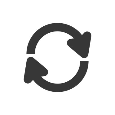 Ok daire simgesi. Yön tasarımı. Vektör grafiği