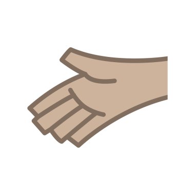 İnsan el simgesi. Jest tasarım. Vektör grafiği