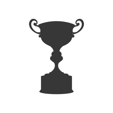 Trophy Kupası simgesi. Kazanan tasarım. Vektör grafiği