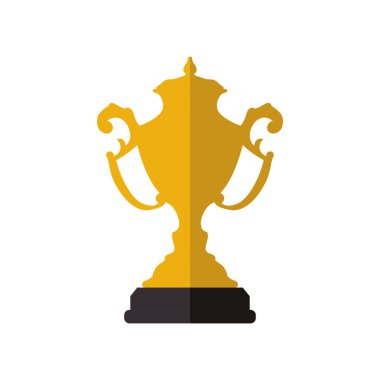 Trophy Kupası simgesi. Kazanan tasarım. Vektör grafiği