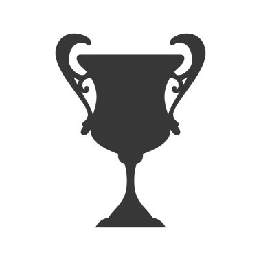 Trophy Kupası simgesi. Kazanan tasarım. Vektör grafiği