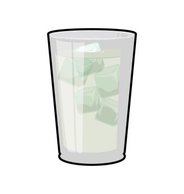 Kokteyl cam kutsal kişilerin resmi. Tasarım iç. Vektör grafiği