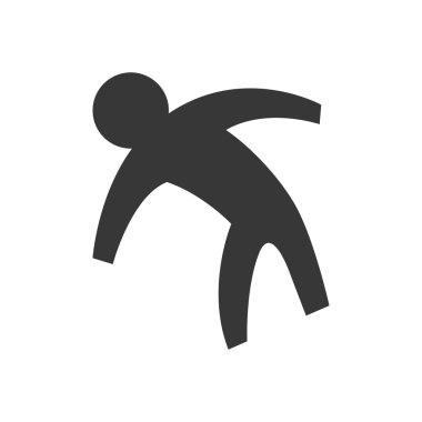 Sembol simge. Erkek kişi tasarım. Vektör grafiği