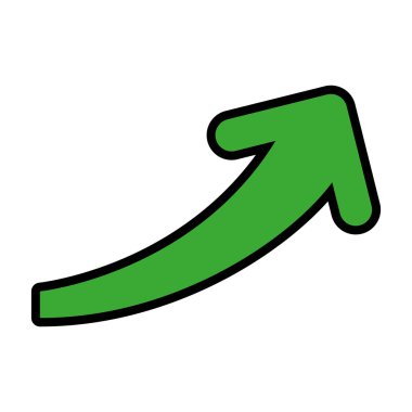 Ok simgesi. Yön tasarım. vektör grafiği