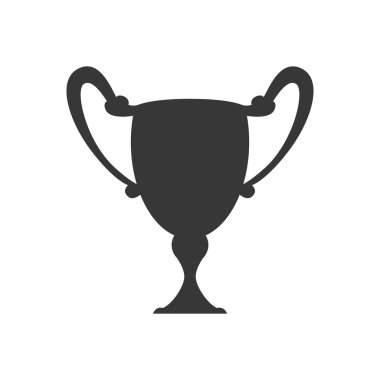 Trophy Kupası simgesi. Kazanan tasarım. Vektör grafiği