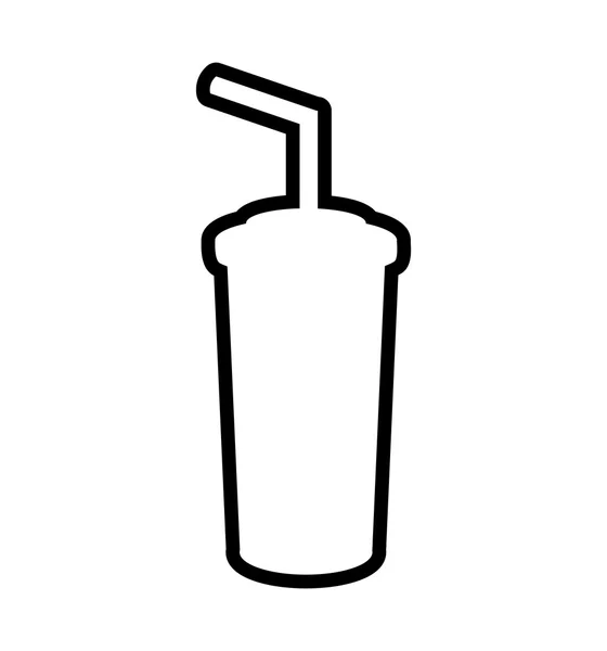 Icono de soda. Concepto de bebida. Gráfico vectorial — Archivo Imágenes Vectoriales