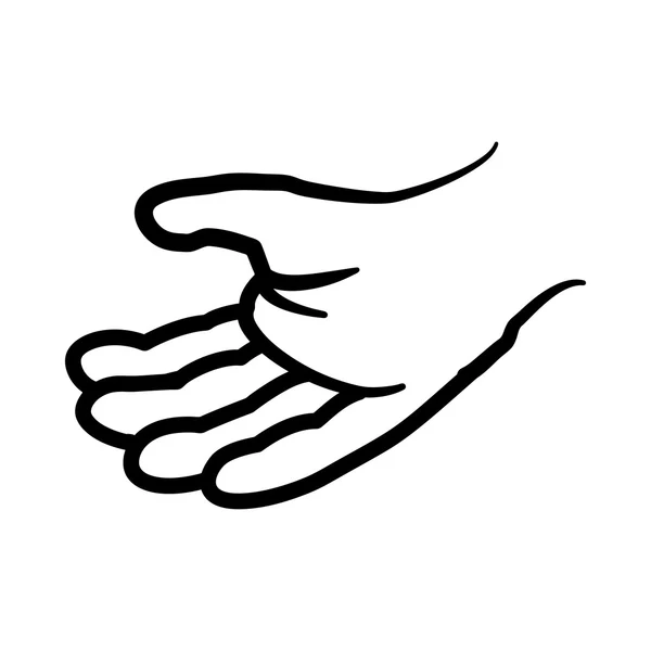 Gesture with fingers icon. Hand design. Vector graphic — Stock Vector