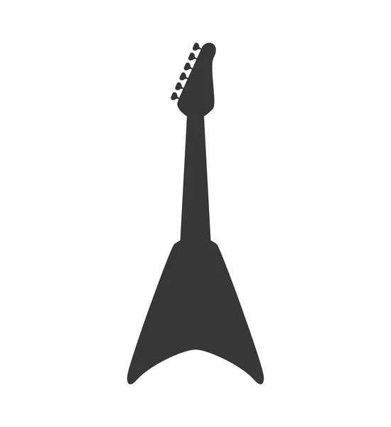 Icono de gruitar eléctrico. Diseño de música rock. Gráfico vectorial — Vector de stock