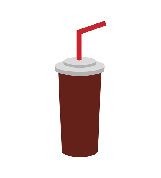 Soda pictogram. Drink concept. Vectorafbeelding — Stockvector