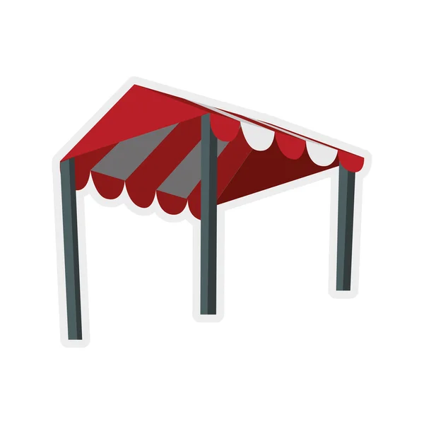 Икона палатки. Дизайн магазина. Векторная графика — стоковый вектор