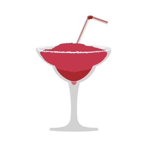 Icona del bicchiere da cocktail. Progettazione di bevande. Grafico vettoriale — Vettoriale Stock