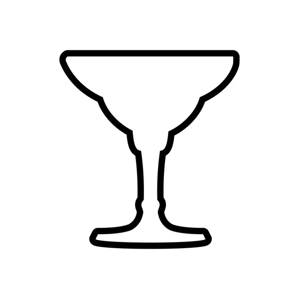 Icona di vetro. Progettazione di bevande. Grafico vettoriale — Vettoriale Stock