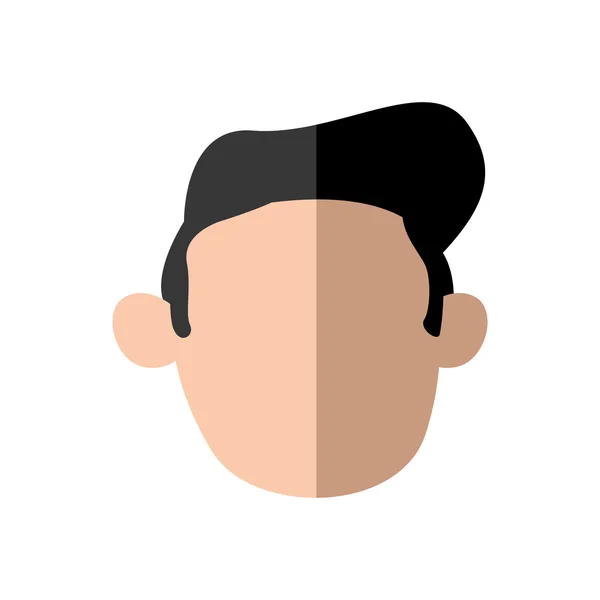 Icono cabeza de hombre. Diseño de avatar masculino. Gráfico vectorial — Vector de stock