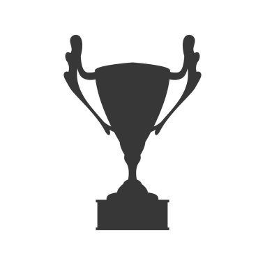 Trophy Kupası simgesi. Kazanan tasarım. Vektör grafiği