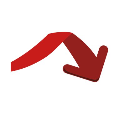 Ok simgesi. Yön tasarım. vektör grafiği