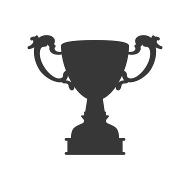 Trophy Kupası simgesi. Kazanan tasarım. Vektör grafiği