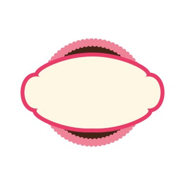 Çerçevesi simgesi. Etiket tasarımı. Vektör grafiği