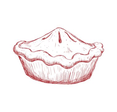 pasta simgesi. Fırın tasarımı. Vektör grafiği