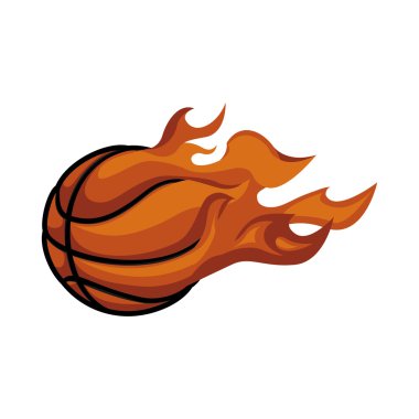 Top simgesi. Basketbol tasarım. Vektör grafiği