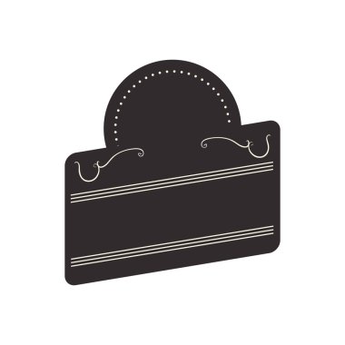 Çerçevesi simgesi. Etiket tasarımı. Vektör grafiği