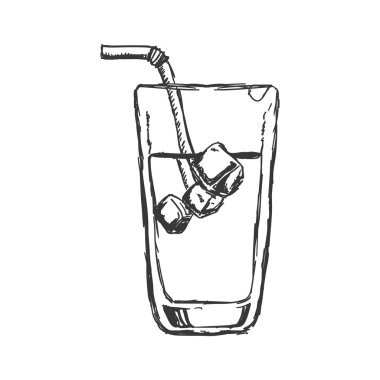 Kokteyl cam kutsal kişilerin resmi. Tasarım iç. Vektör grafiği