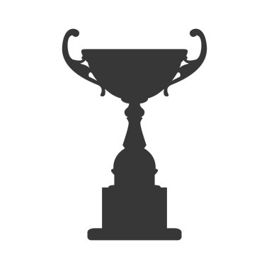 Trophy Kupası simgesi. Kazanan tasarım. Vektör grafiği