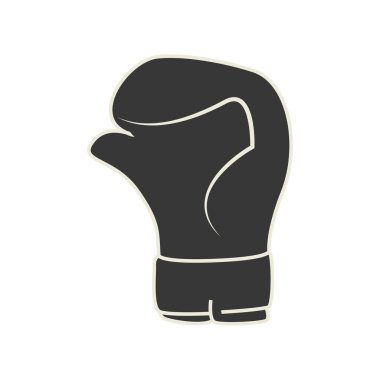 Eldiven simgesi. Boks tasarım. Vektör grafiği
