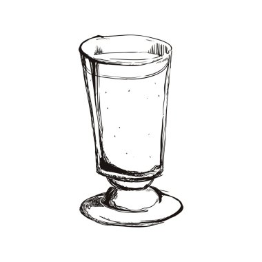Kroki cam kutsal kişilerin resmi. Tasarım iç. Vektör grafiği