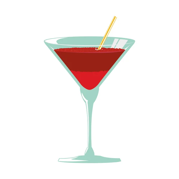 Cocktailglas ikon. Dricka design. Vektorgrafik — Stock vektor