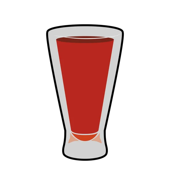 Cocktail shot pictogram. Drink ontwerp. Vectorafbeelding — Stockvector