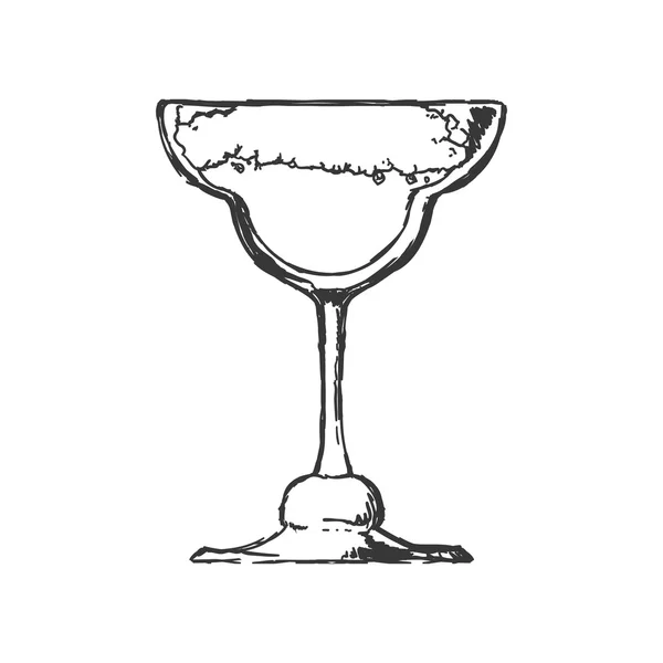 Cocktailglas pictogram. Drink ontwerp. Vectorafbeelding — Stockvector