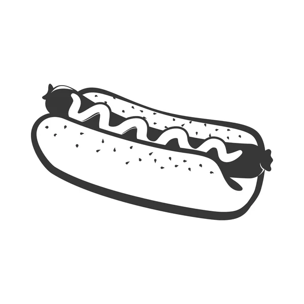 Varmkorv ikon. Fast food design. vektorgrafik — Stock vektor