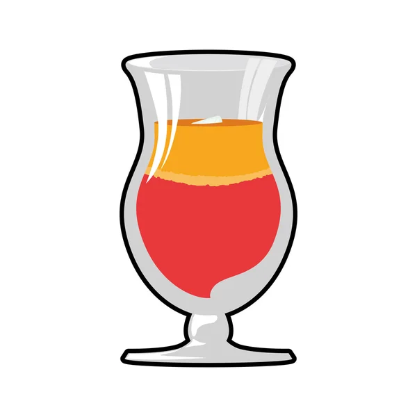 Cocktailglas pictogram. Drink ontwerp. Vectorafbeelding — Stockvector