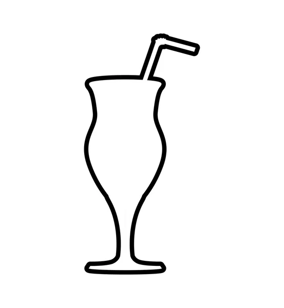 Икона стекла. Дизайн напитков. Векторная графика — стоковый вектор