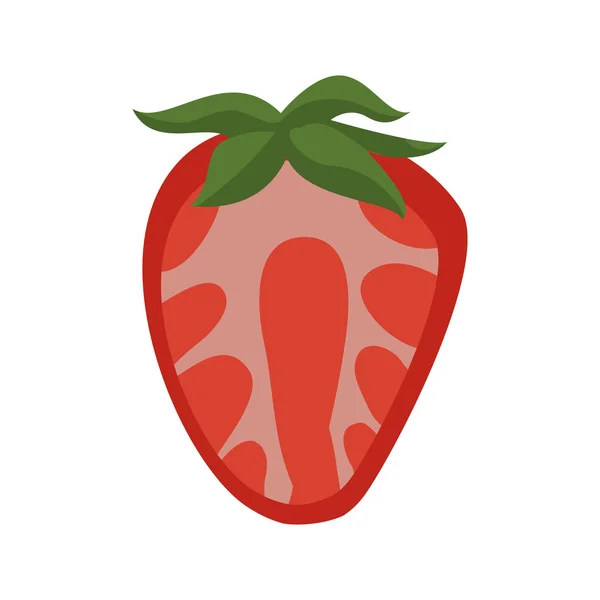 Icône de fraise. Conception de fruits. Graphique vectoriel — Image vectorielle