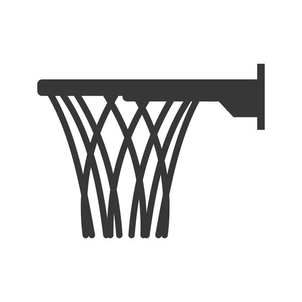 Basket icon. Basketball design. Vector graphic — Stock Vector