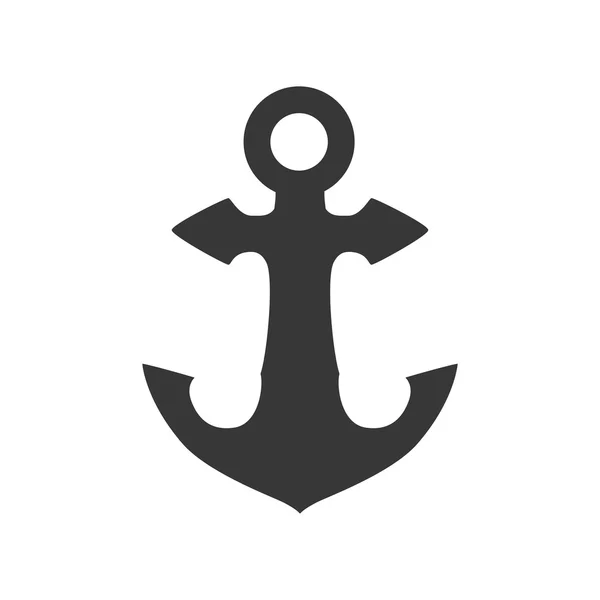 Icona di ancoraggio. Stile di vita mare design. Grafico vettoriale — Vettoriale Stock