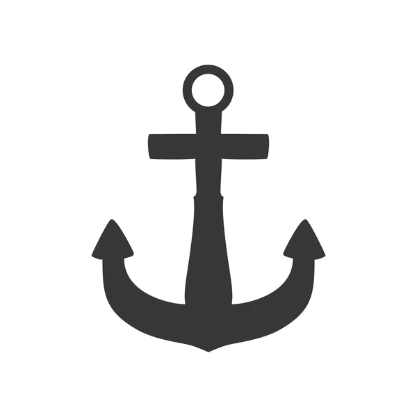 Anchor icon. Sea lifestyle design. Vector graphic — Stock Vector