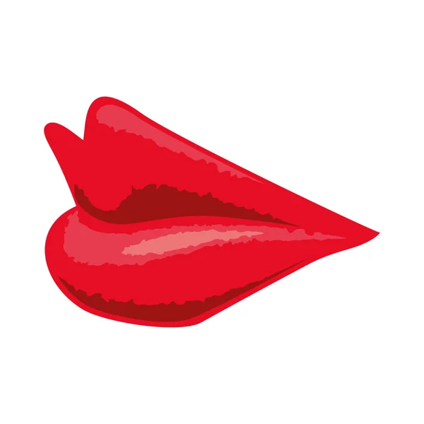 Icono de labios. Parte del diseño boby. Gráfico vectorial — Archivo Imágenes Vectoriales