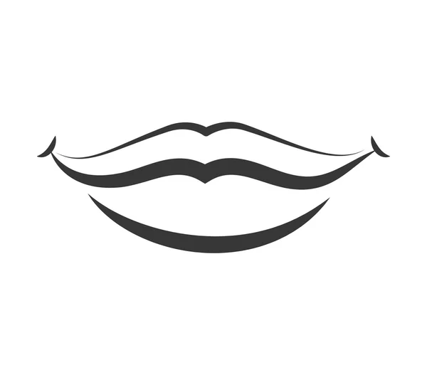 Icône des lèvres. Une partie de la conception de Boby. Graphique vectoriel — Image vectorielle