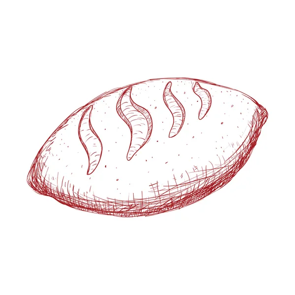 Icona del pane. Progettazione della panetteria. Grafico vettoriale — Vettoriale Stock