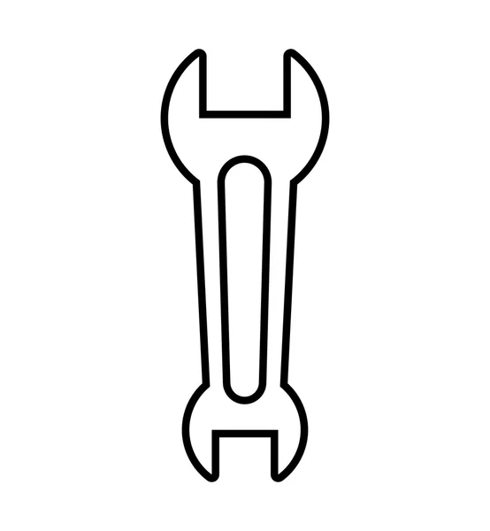 Wrench icon. Tool and repair design. Vector graphic — 图库矢量图片