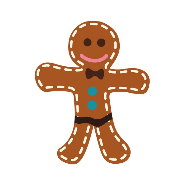 クッキー人形アイコン。パン屋さんのデザイン。ベクター グラフィック — ストックベクタ