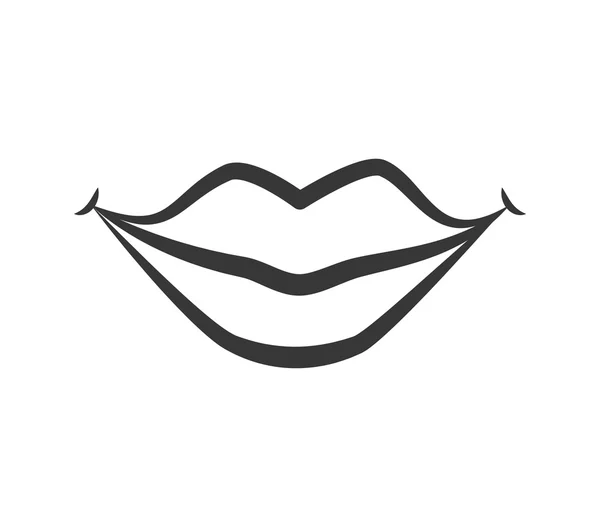 Icône des lèvres. Une partie de la conception de Boby. Graphique vectoriel — Image vectorielle