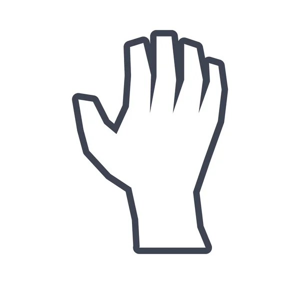 Human hand icon. Gesture design. Vector graphic — Stock Vector