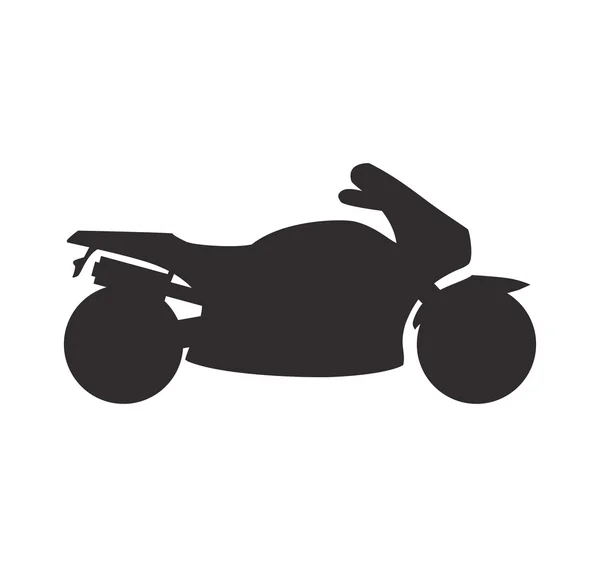 Icono de motocicleta. Diseño de transporte. Gráfico vectorial — Archivo Imágenes Vectoriales