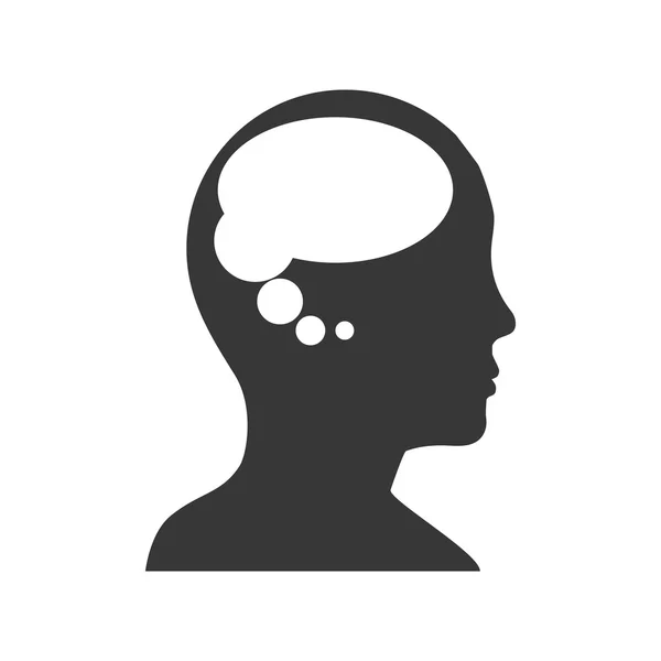 Εικονίδιο άνθρωπος. Ανθρώπινο κεφάλι σχέδιο. Διανυσματικό γραφικό — Διανυσματικό Αρχείο