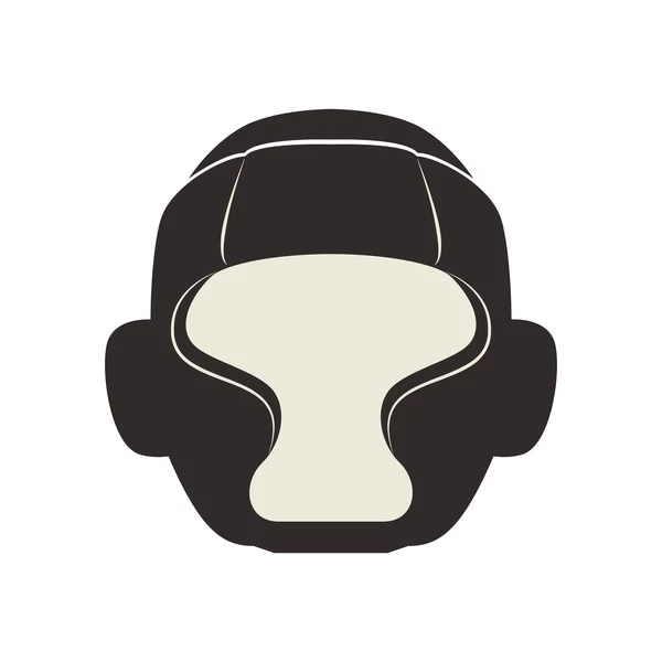 Icono del casco. Diseño de boxeo. Gráfico vectorial — Vector de stock