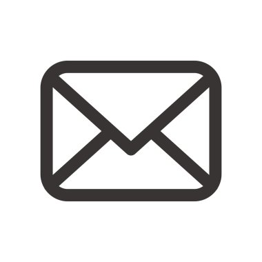 Zarf simgesi. E-posta tasarım. Vektör grafiği