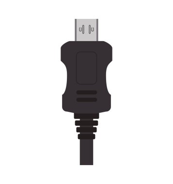 USB simge. Becerikli alet ve teknoloji tasarım. Vektör grafiği